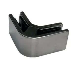 Abrazadera para vidrio a 90° de acero inoxidable - AISI 304
