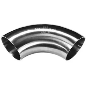 Codo a 90° a soldar de acero inoxidable - AISI 304