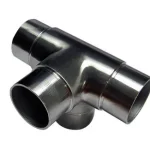 Tee de ensamble de 4 salidas de acero inoxidable – AISI 304